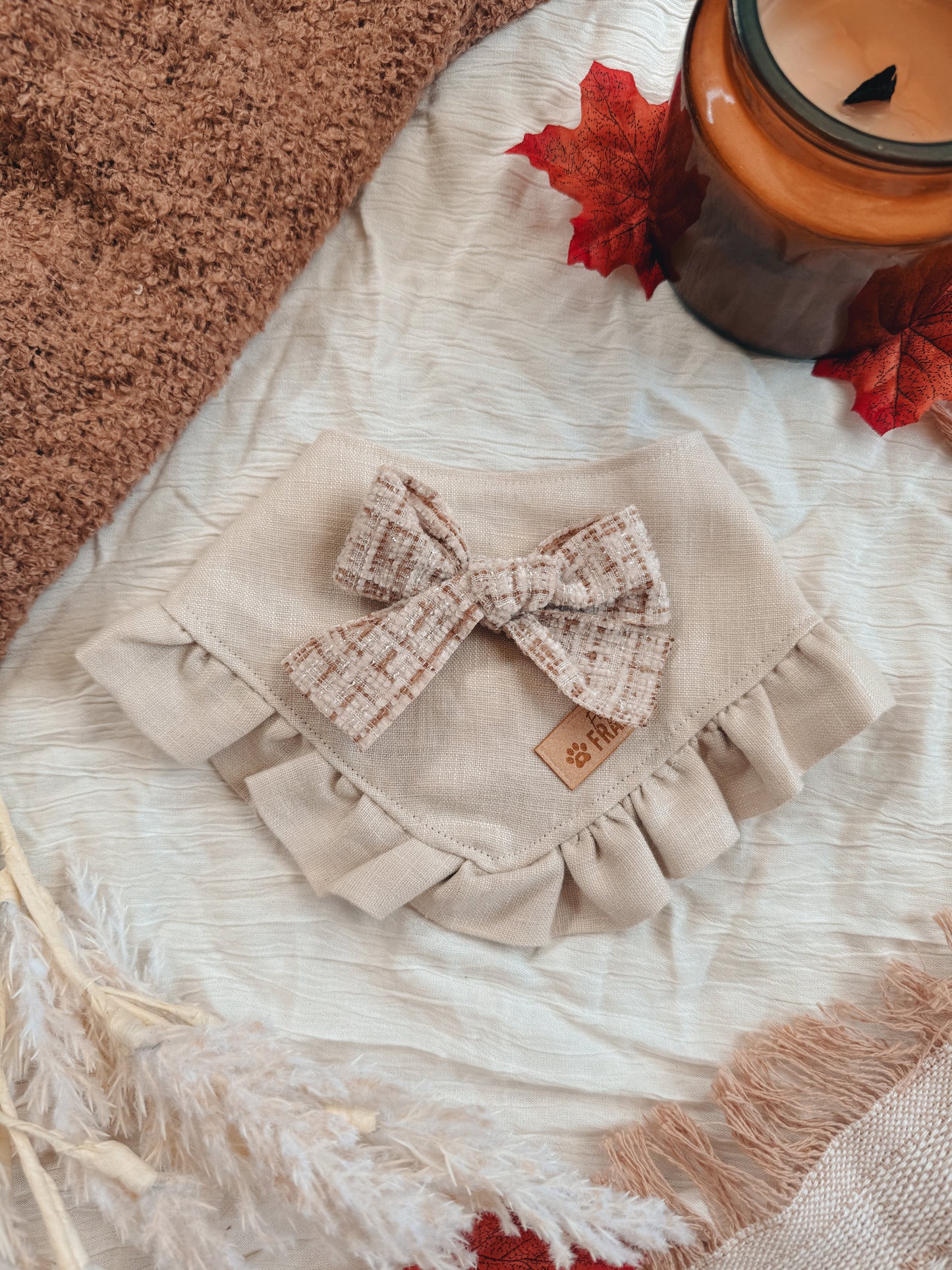 Fawn Dog Bow Bandana