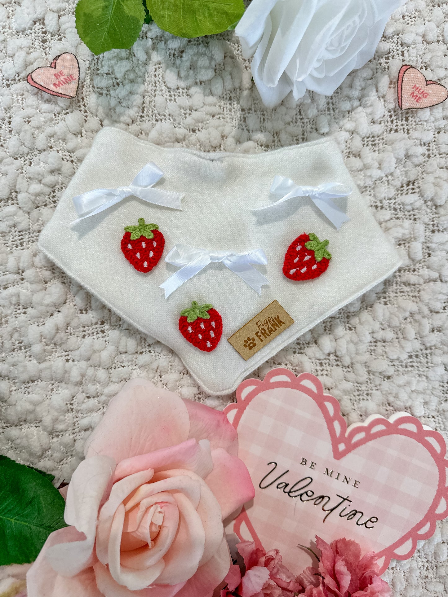 Strawberry Kisses Dog Bandana