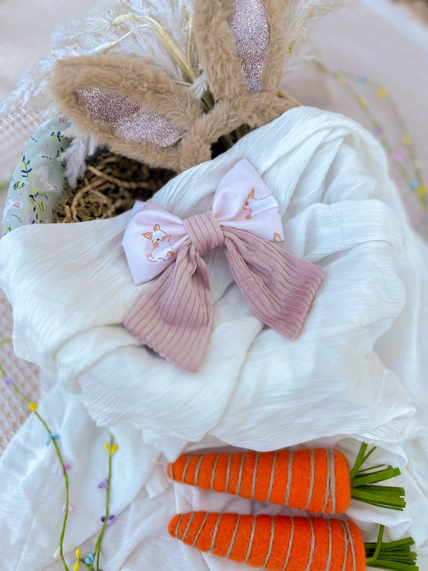 Lola Bunny Dog Bow