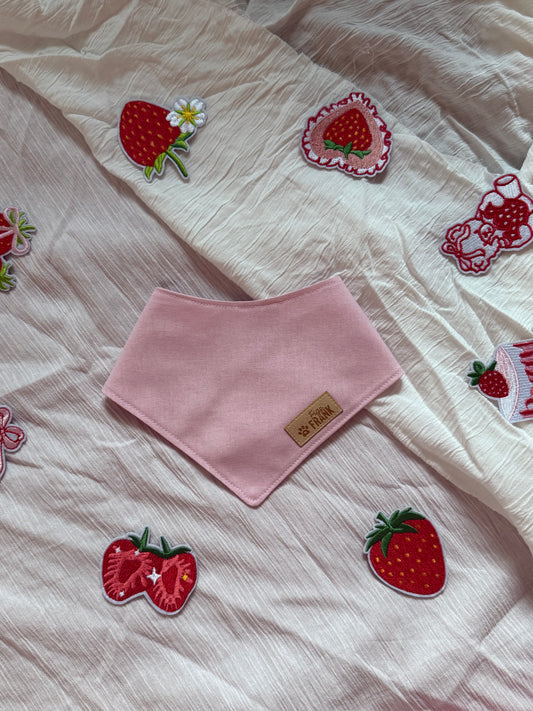 Blush Linen Dog Bandana