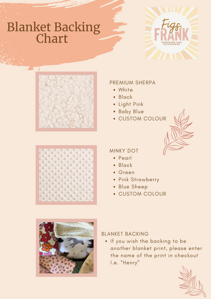 Shortcake Minky Dot Pet Blanket