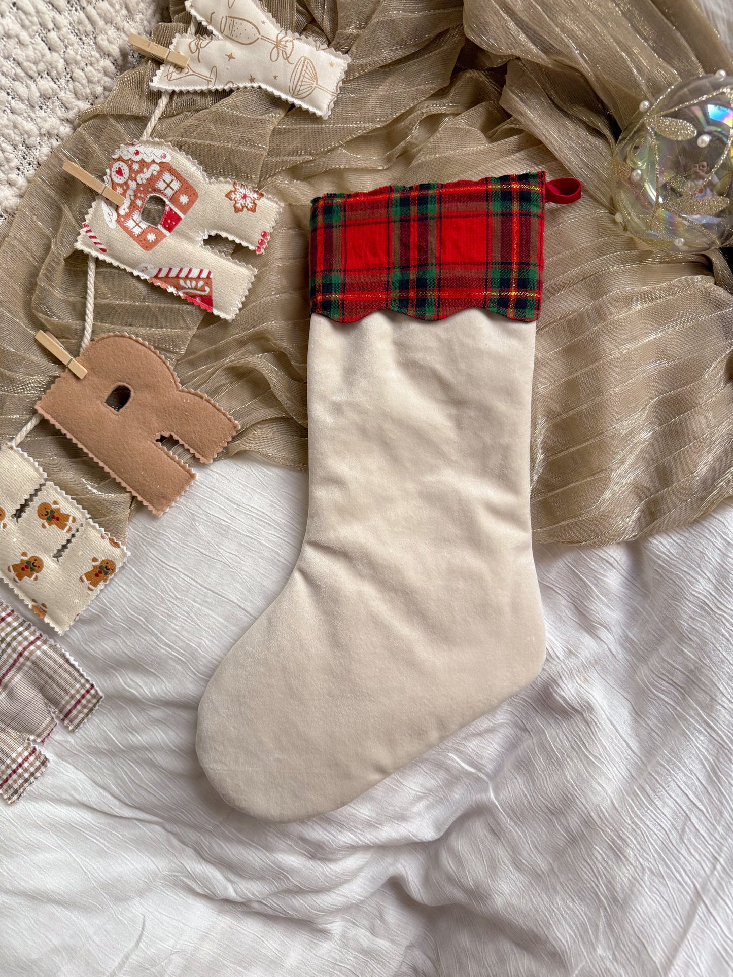 Velvet Christmas Stocking