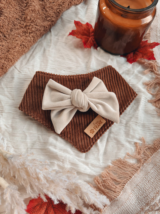 Cinnamon Dog Bow Bandana