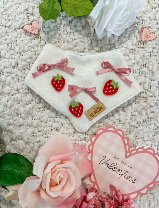 Strawberry Kisses Dog Bandana