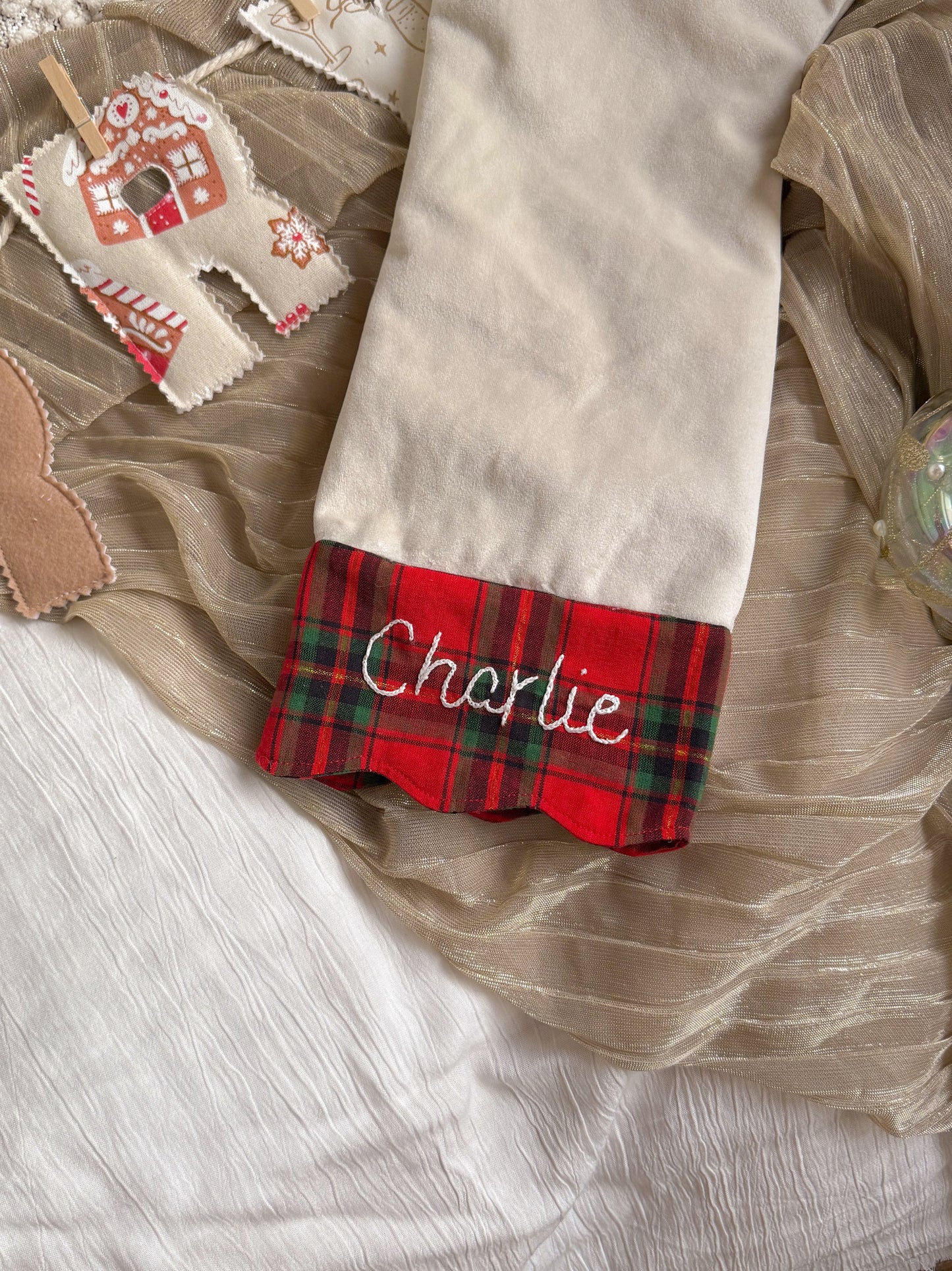 Velvet Christmas Stocking