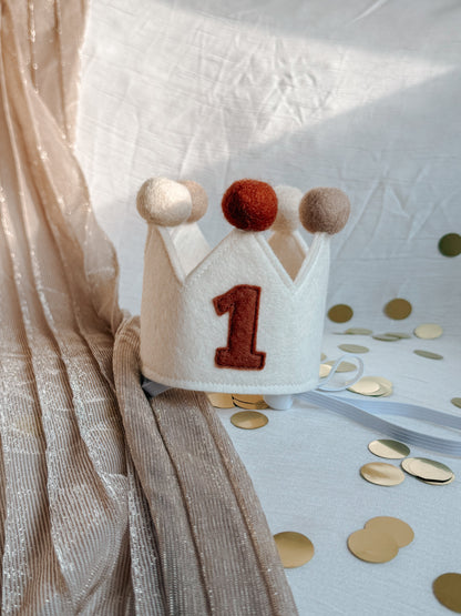 Cream & Neutral Birthday Crown