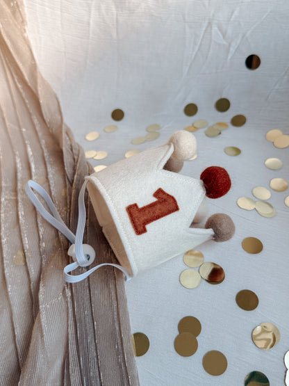 Cream & Neutral Birthday Crown